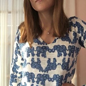 Lilly Pulitzer Elephant Print Sweater